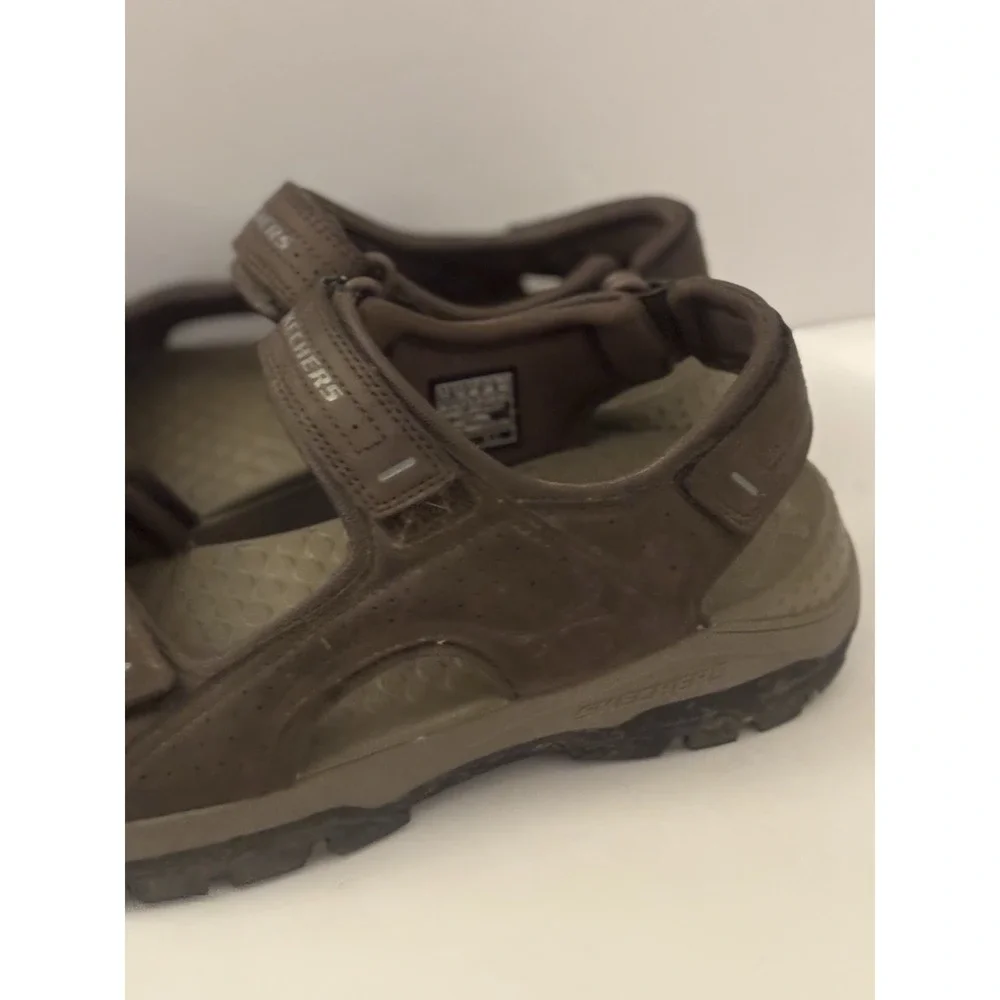 Sketcher Sandals Tresman Garbo Men's Brown Strapped  Slingback 11 Outdoor Hiking